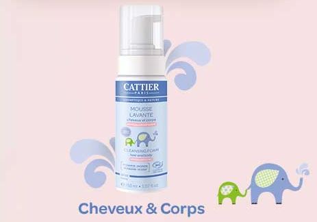 Testez gratuitement la mousse lavante Cattier pour bébé