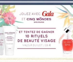 Participez au concours pour tenter de remporter un rituel beauté Cinq Mondes