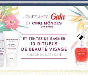 Participez au concours pour tenter de remporter un rituel beauté Cinq Mondes