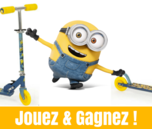 Participez au concours pour tenter de remporter une trottinette Minions