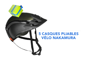 Participez au concours et tentez de remporter un casque de vélo pliable Nakamura