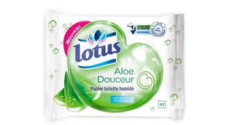 Testez gratuitement le papier toilette humide Lotus