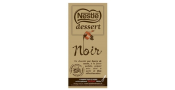 Testez gratuitement une tablette de chocolat Nestlé Dessert Noir Absolu