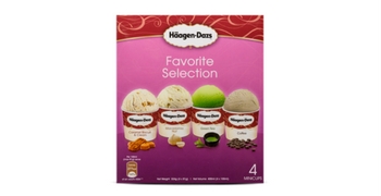 Recevez gratuitement un échantillon de 4 mini cups Häagen Dazs