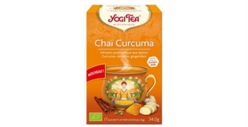 Testez gratuitement une boîte de thé Chai Curcuma de la marque Yogi Tea