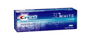 Testez gratuitement le dentifrice 3D White Crest