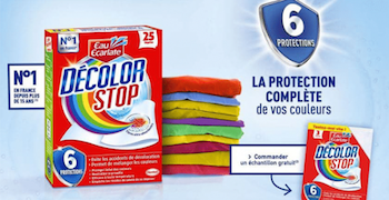 Recevez gratuitement des échantillons de lingettes Decolor Stop