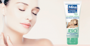 Tentez de recevoir gratuitement une crème visage Bio de Mixa