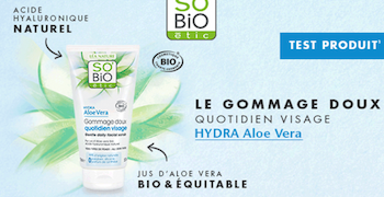Tentez de recevoir gratuitement un gommage doux hydra Aloe Vera