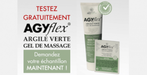 Testez gratuitement le gel de massage à l\'argile verte Agyflex