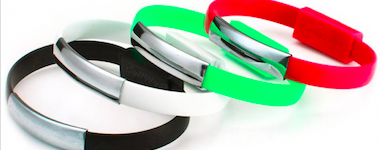 Recevez chez vous un bracelet chargeur USB gratuit.