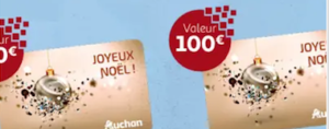Tentez de gagner des cartes cadeaux Auchan d’une valeur de 100 euros !