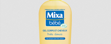 Gel Corps et Cheveux certifié bio de Mixa gratuit