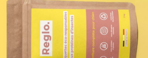 Des échantillons gratuits de croquettes aux insectes Reglo.