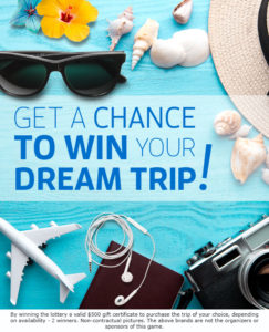 Get a chance to win your dream trip