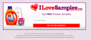 Get free product samples